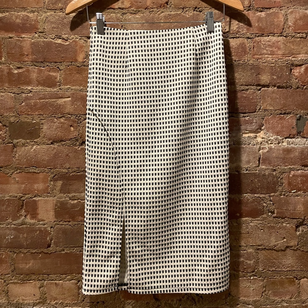 MUSTARD SEED Anthropologie bodycon high slit midi skirt